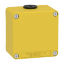 Picture of Empty control station, Harmony XAP, XB2 SL, zinc alloy, yellow, M20, undrilled, 80x80x51,5mm, UL cULus