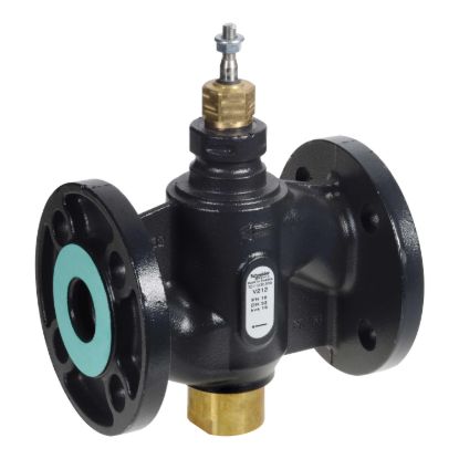Picture of Venta V212 Globe Valve, 2-Way, PN16, Flanged, Balanced Plug, DN50, 38 Kvs, Nodular Iron, Brass Plug, Stem Up Closed.