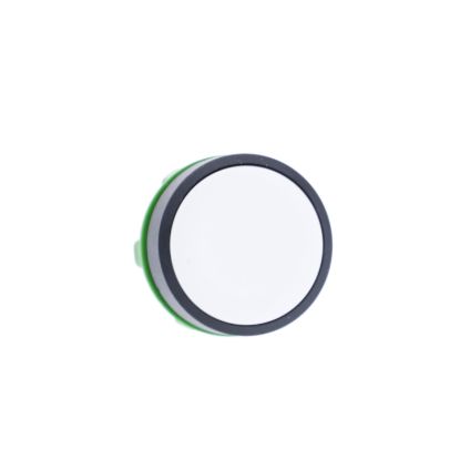 Picture of Push button head, Harmony XB5, plastic, flush, white, 22mm, spring return, unmarked