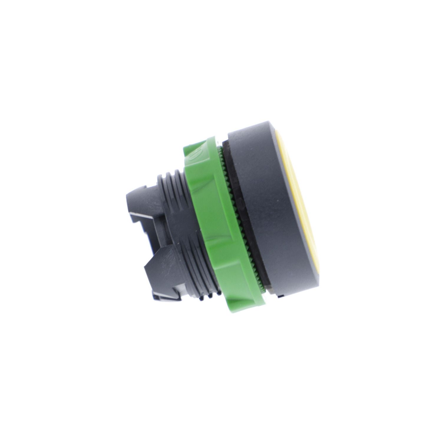 Picture of Push button head, Harmony XB5, plastic, flush, yellow, 22mm, spring return, unmarked