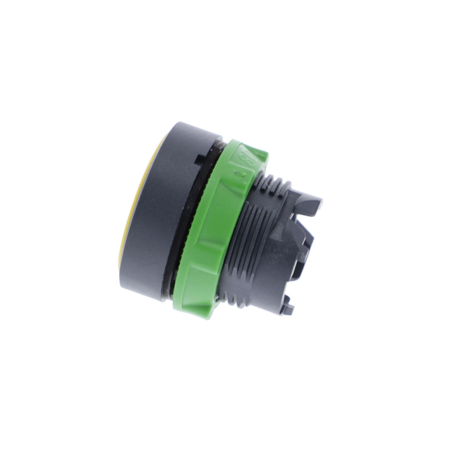 Picture of Push button head, Harmony XB5, plastic, flush, yellow, 22mm, spring return, unmarked