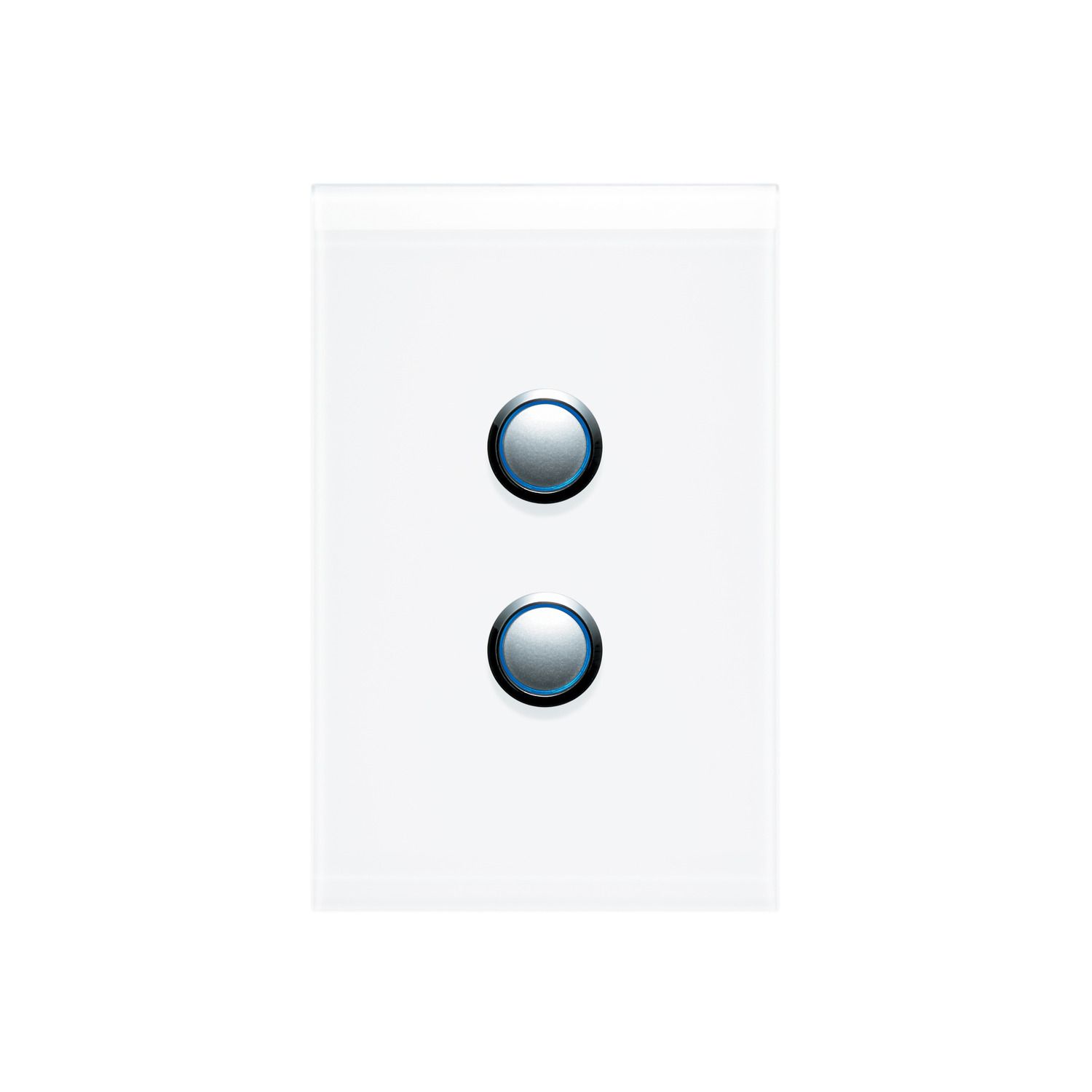 Picture of Push Button Switch LED, Saturn Series, 2 Gang, 250V, 16AX/20A