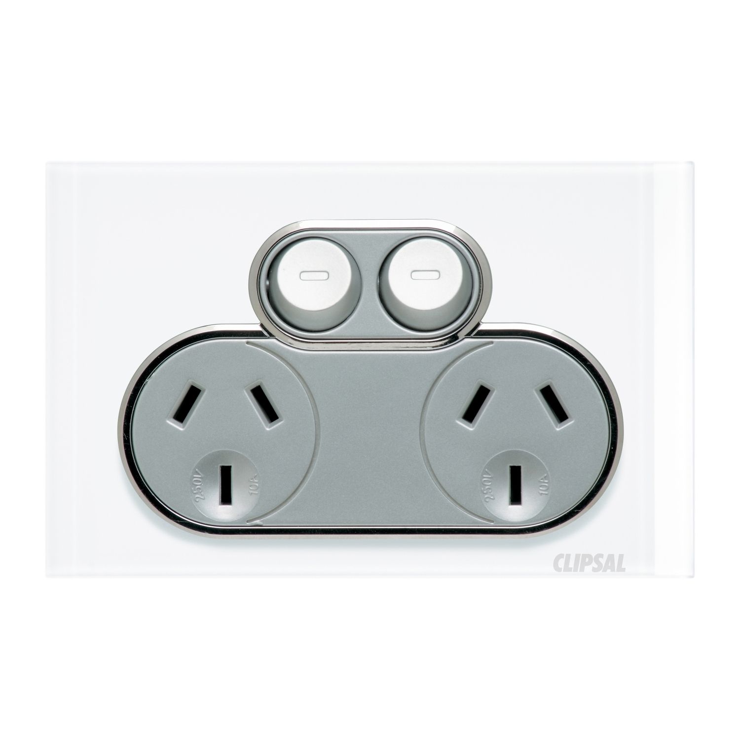 Picture of Double Switch Power Point, Saturn Series, 250V, 10A