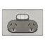 Picture of Double Switch Power Point, Saturn Series, 250V, 10A, Non-removable, Extra Switch