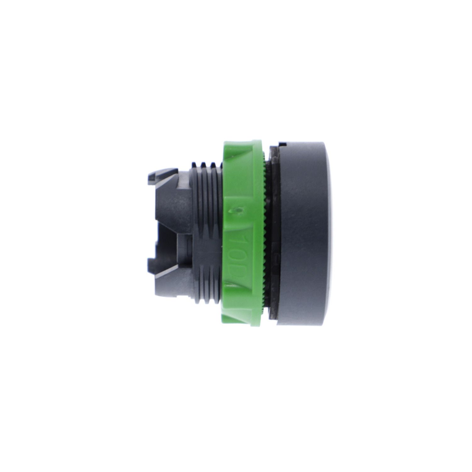 Picture of Push button head, Harmony XB5, plastic, flush, white, 22mm, spring return, marked UP ARROW