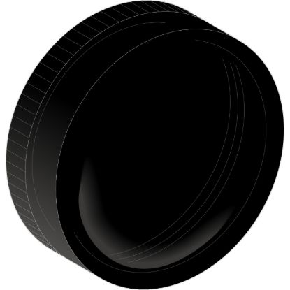 Picture of Harmony XB4, black liquid spray protective washer for insertion beneath head Ø22 mm