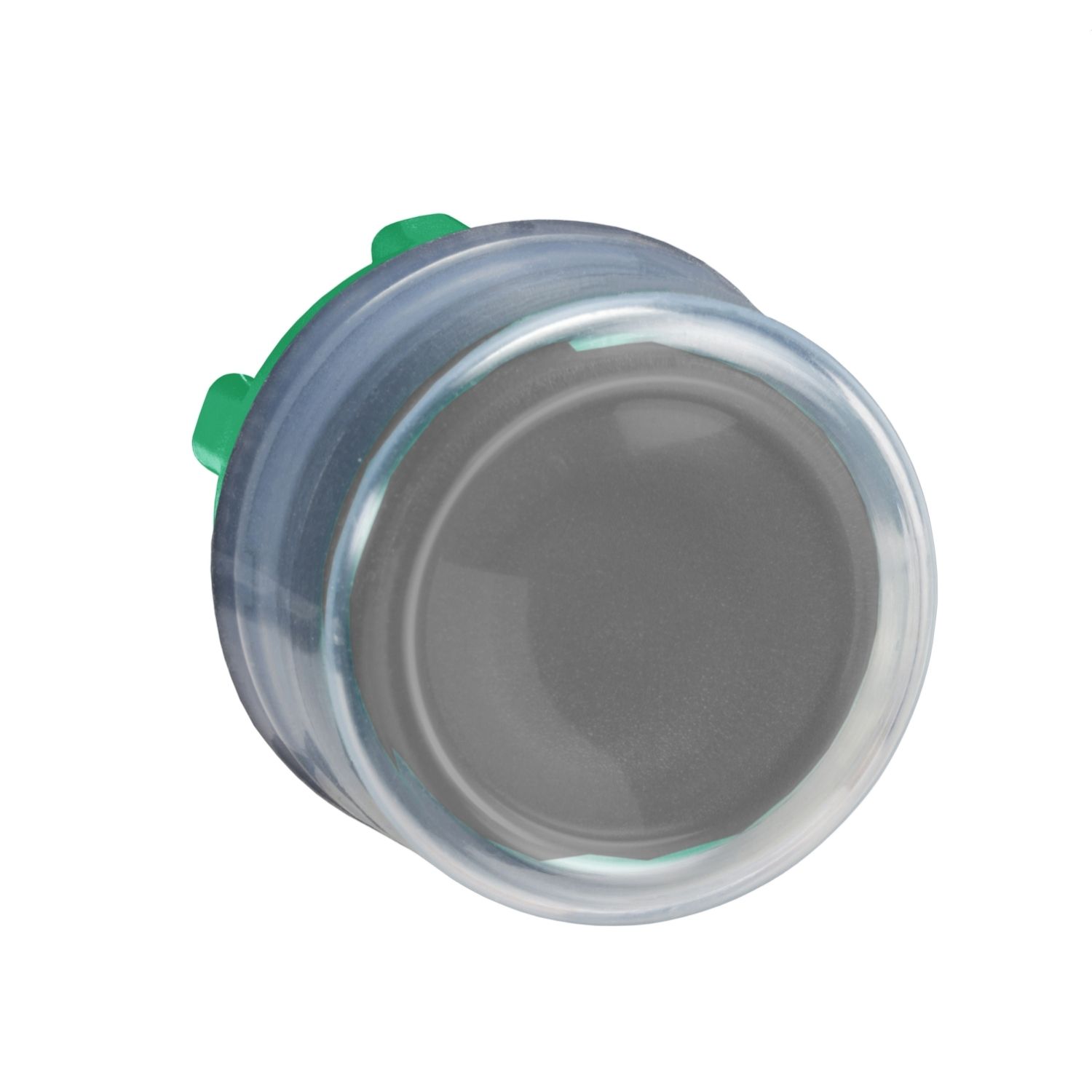 Picture of Head for non illuminated push button, Harmony XB5, XB4, black flush pushbutton Ø22 mm spring return unmarked