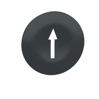 Picture of Cap for multiple-headed push button, Harmony XB4, wireless, plastic, black, 22mm, white marked arrow