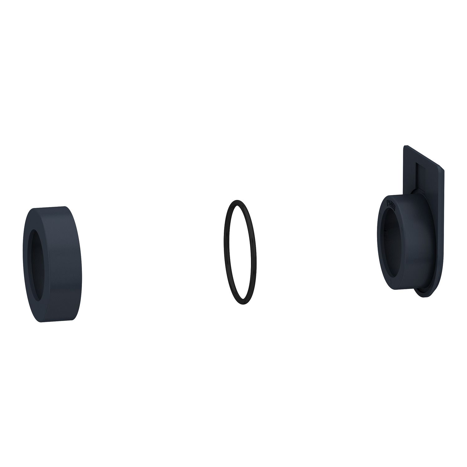 Picture of Flush mounting kit, Harmony XB5, Ø30 for selector switches and illuminated push buttons Ø22, plastic, 1-line legend
