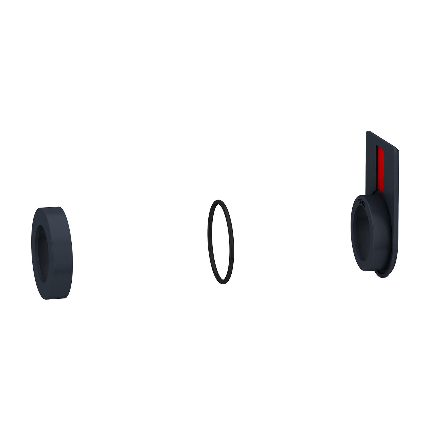 Picture of Flush mounting kit, Harmony XB5, Ø30 for push buttons and pilot lights Ø22, plastic, 2-line legend