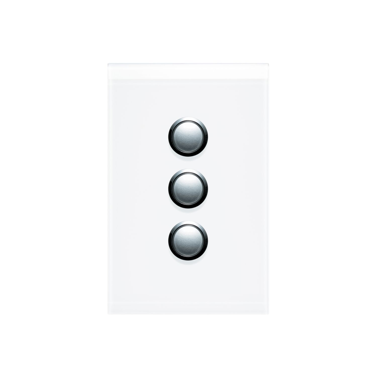 Picture of Push Button Switch, Saturn Series, 3 Gang, 250V, 16AX/20A
