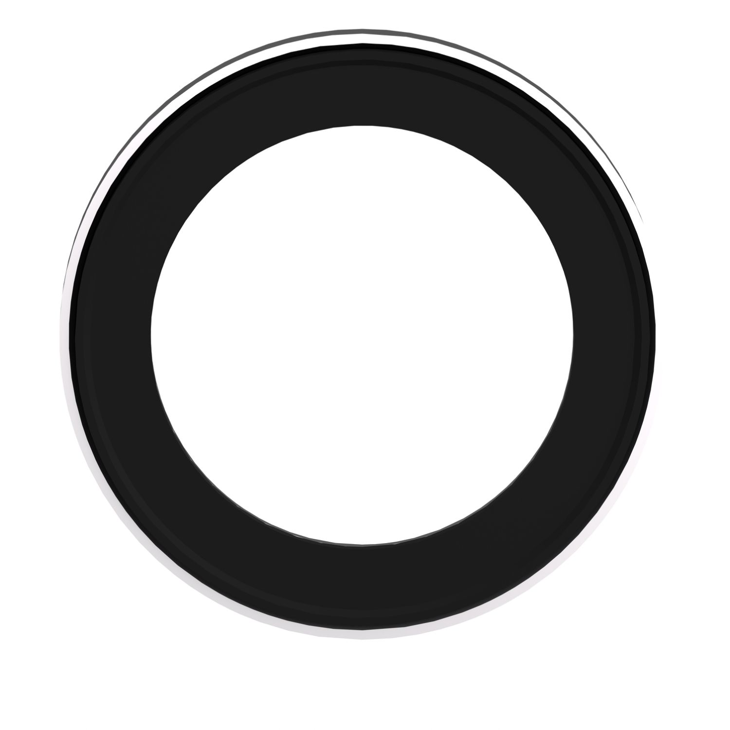Picture of Metal Ring, Harmony XB4, Liquid spray protective washer, for flush mounted, grey, 30mm, NEMA hole