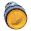 Picture of Monolithic illuminated push button, Harmony XB7, plastic, orange, 22mm, integral LED, spring return, 230...240V AC, 1NO