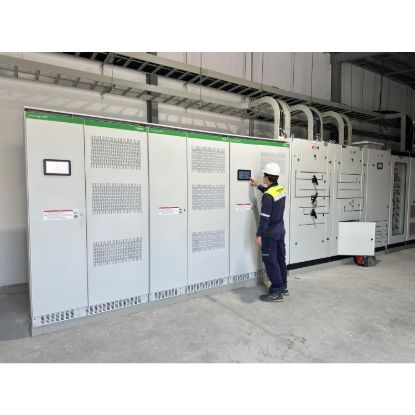 Picture of Voltage regulator DVR, 600 kVA, 400 V, up to 40 % sags reduction, working as primary
