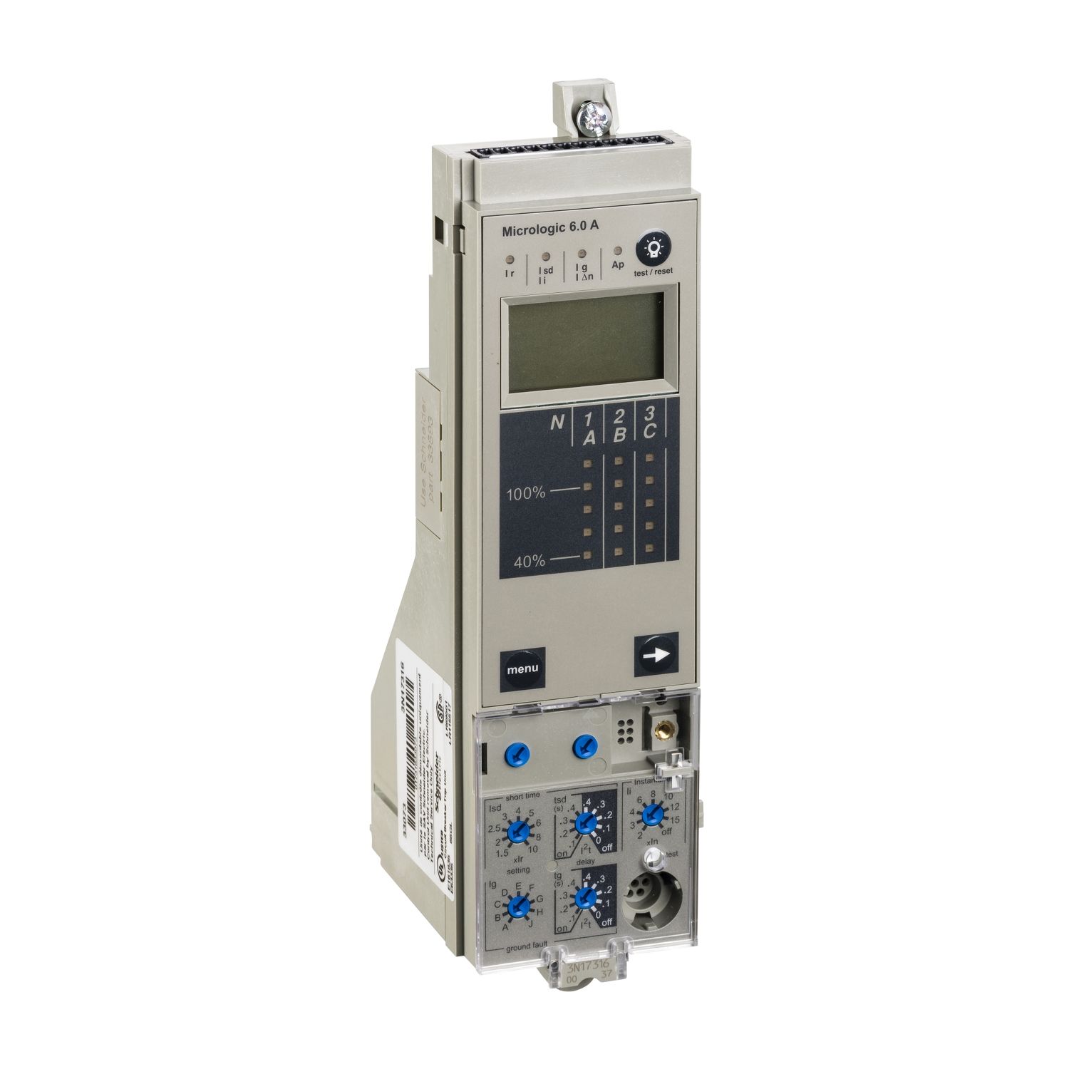Picture of Protection components, MasterPact NW, MasterPact NT, frame, spare part, MicroLogic 6.0 A, selective and earth fault protections LSIG