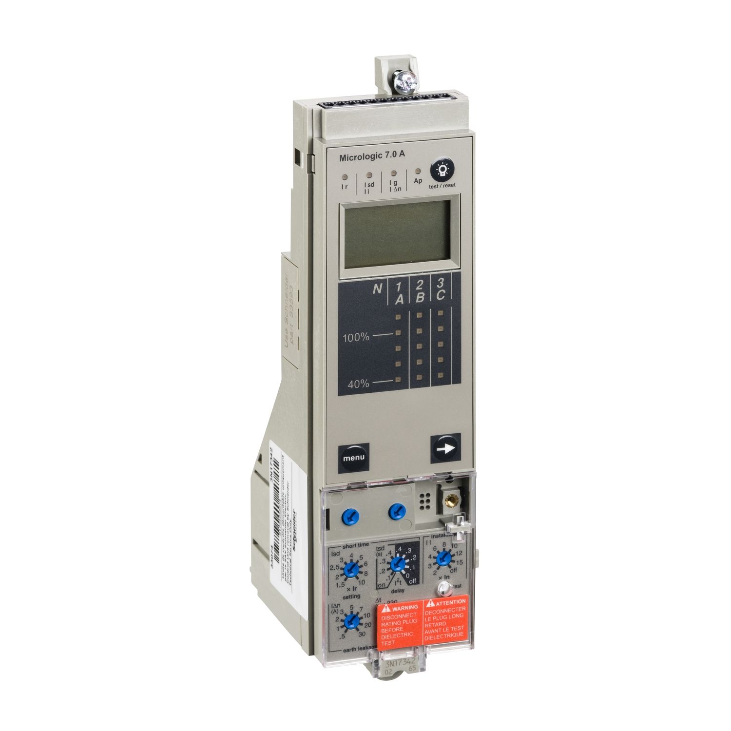 Picture of Protection components, MasterPact NW, MasterPact NT, frame, spare part, MicroLogic 7.0 A, selective and earth leakage protections LSIV