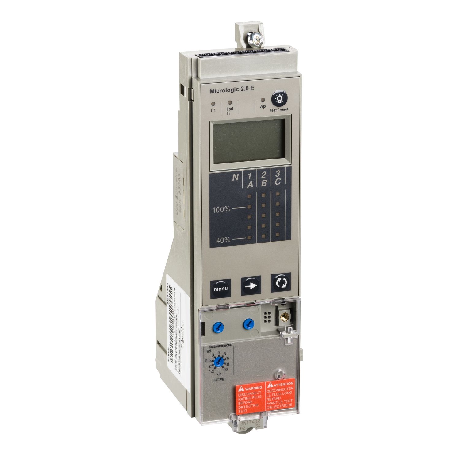 Picture of Protection components, MasterPact NW, MasterPact NT, frame, spare part, MicroLogic, basic protections LI, energy meter measurement