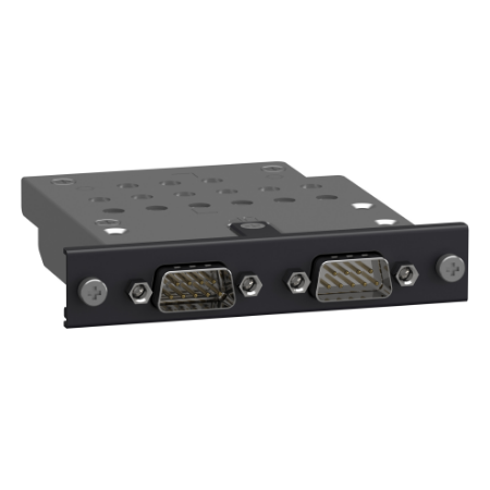 Picture of serial line interface, Harmony P6, 2 x D-Sub 9pin RS232C