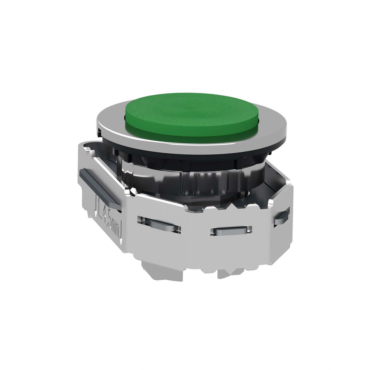 Picture of Head for non illuminated push button, Harmony XB4, flush mounted green projecting pushbutton