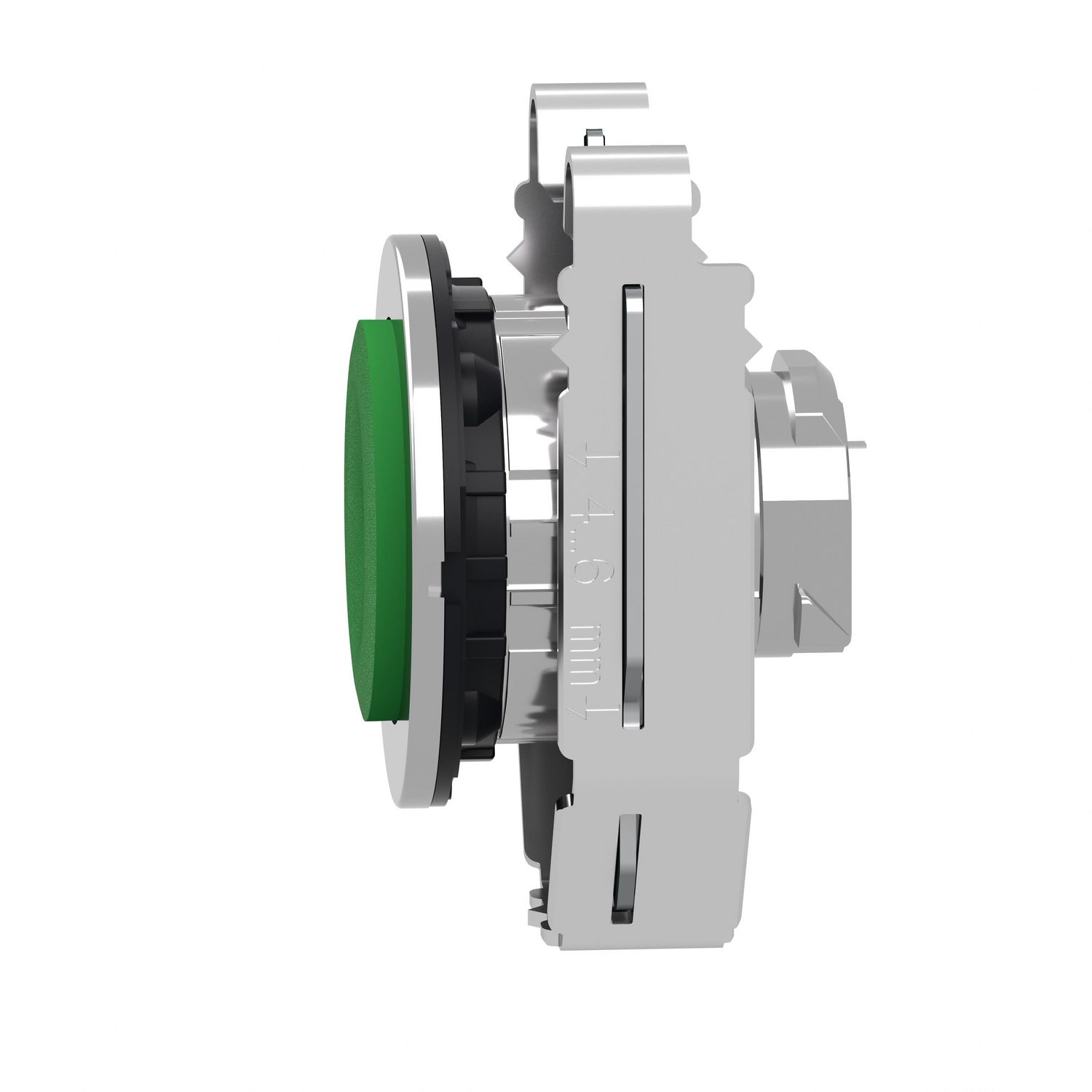 Picture of Head for non illuminated push button, Harmony XB4, flush mounted green projecting pushbutton