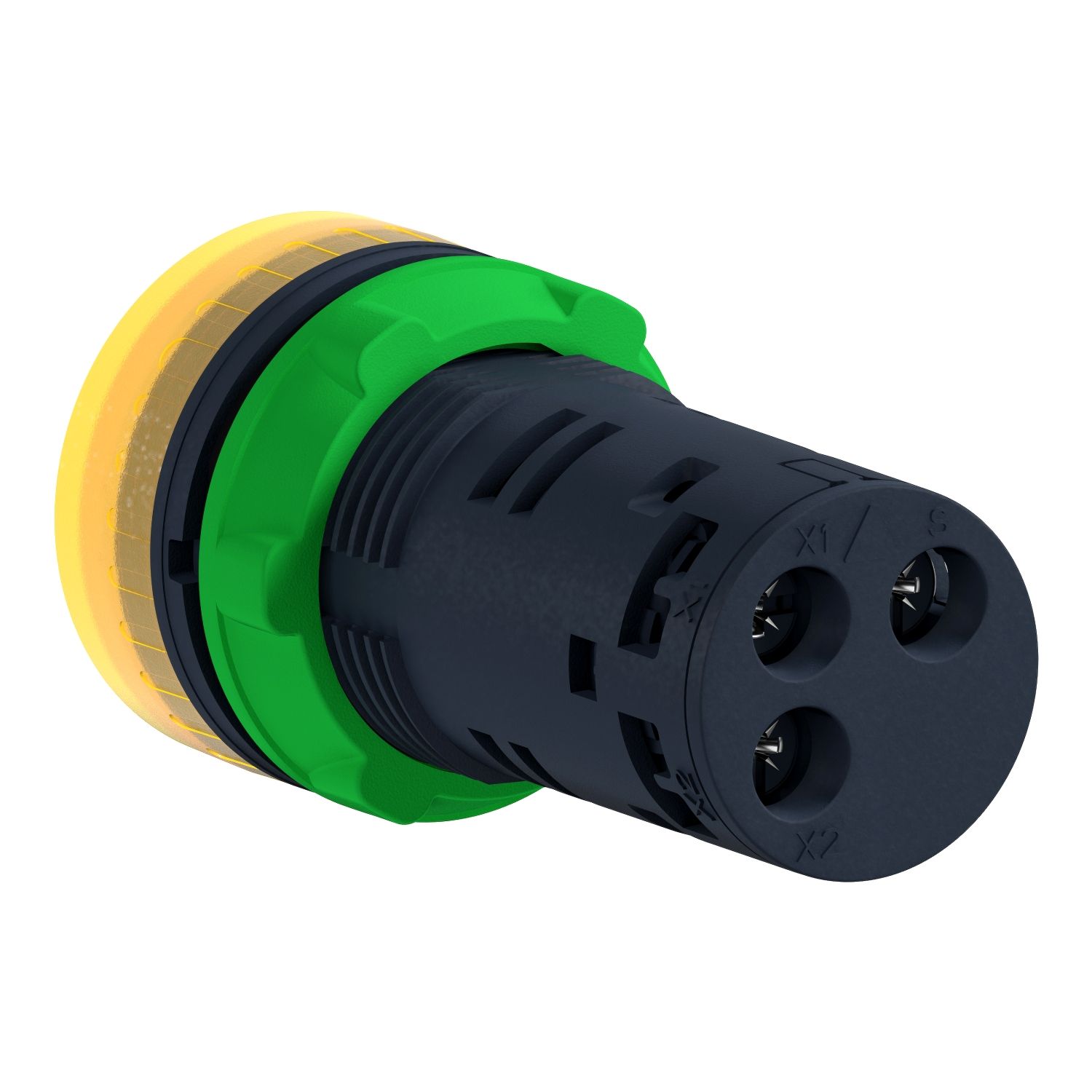Picture of Annunciator, Harmony XB5, Illuminated buzzer, plastic, yellow, 22mm, continuous or intermittent tone, 230…240V AC