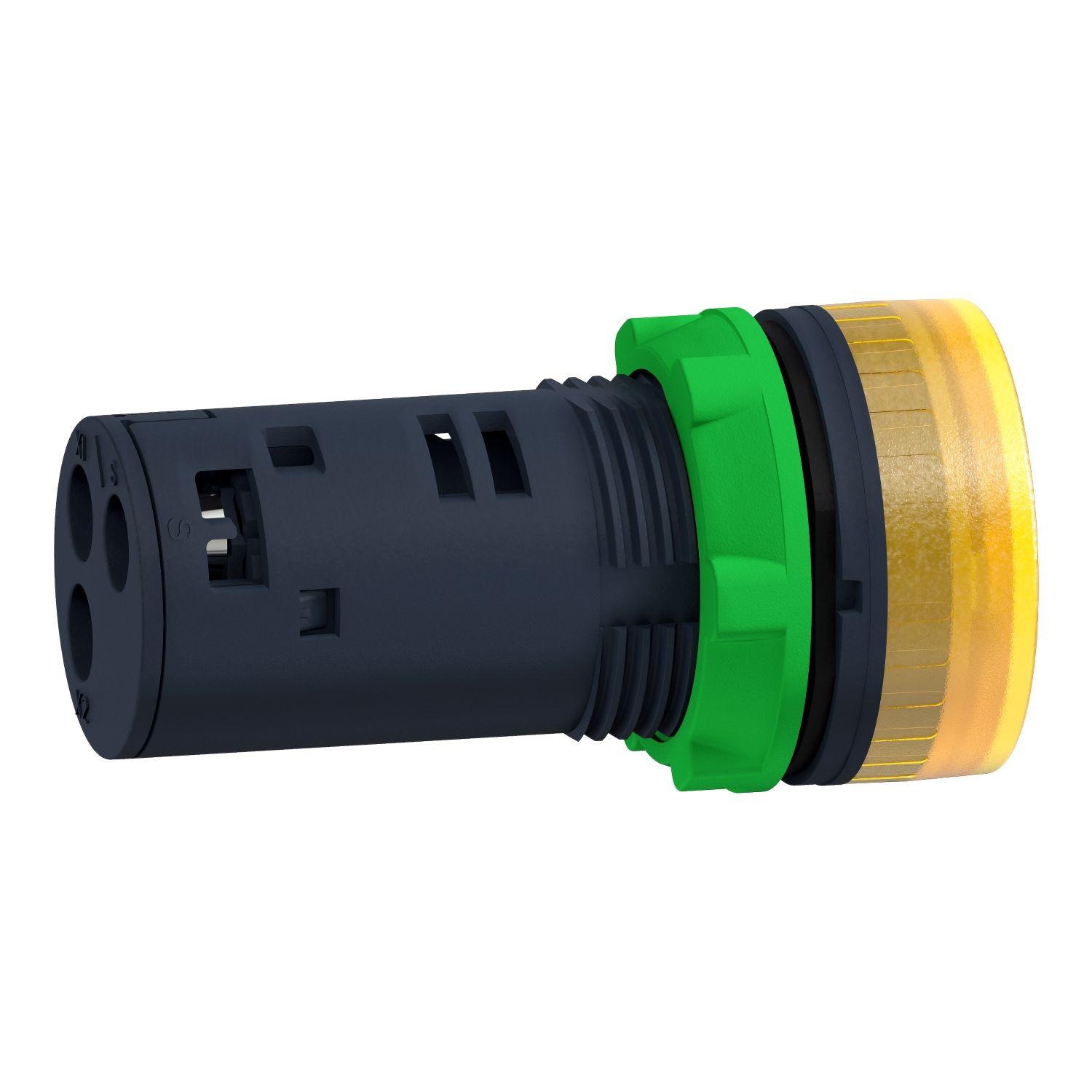 Picture of Annunciator, Harmony XB5, Illuminated buzzer, plastic, yellow, 22mm, continuous or intermittent tone, 230…240V AC
