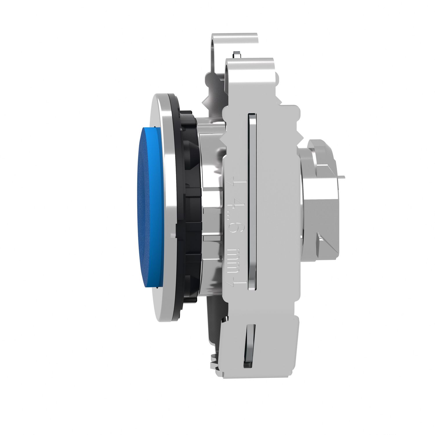 Picture of Head for non illuminated push button, Harmony XB4, flush mounted blue projecting pushbutton