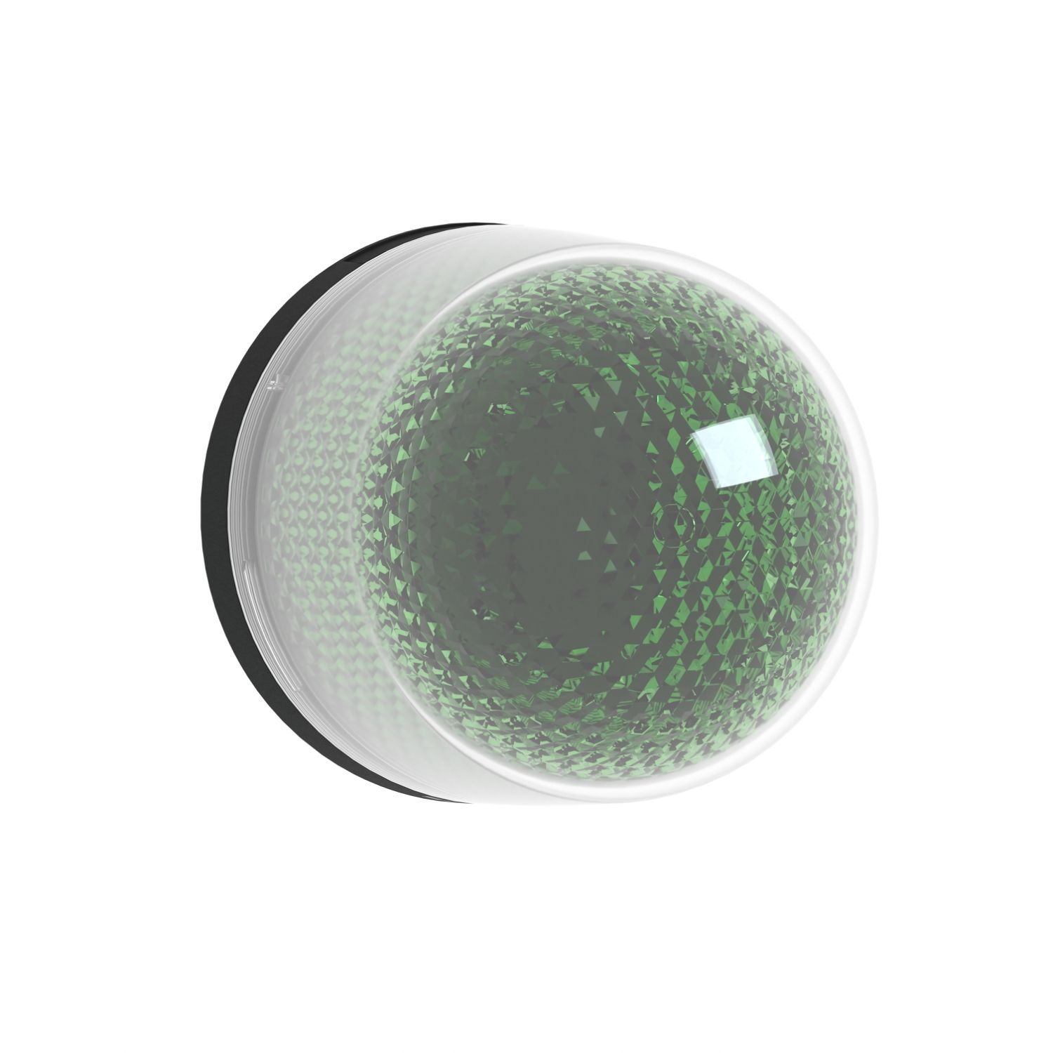 Picture of Illuminated beacon without buzzer, Harmony XVR, orange, Ø100, integral LED, 12...24 V DC