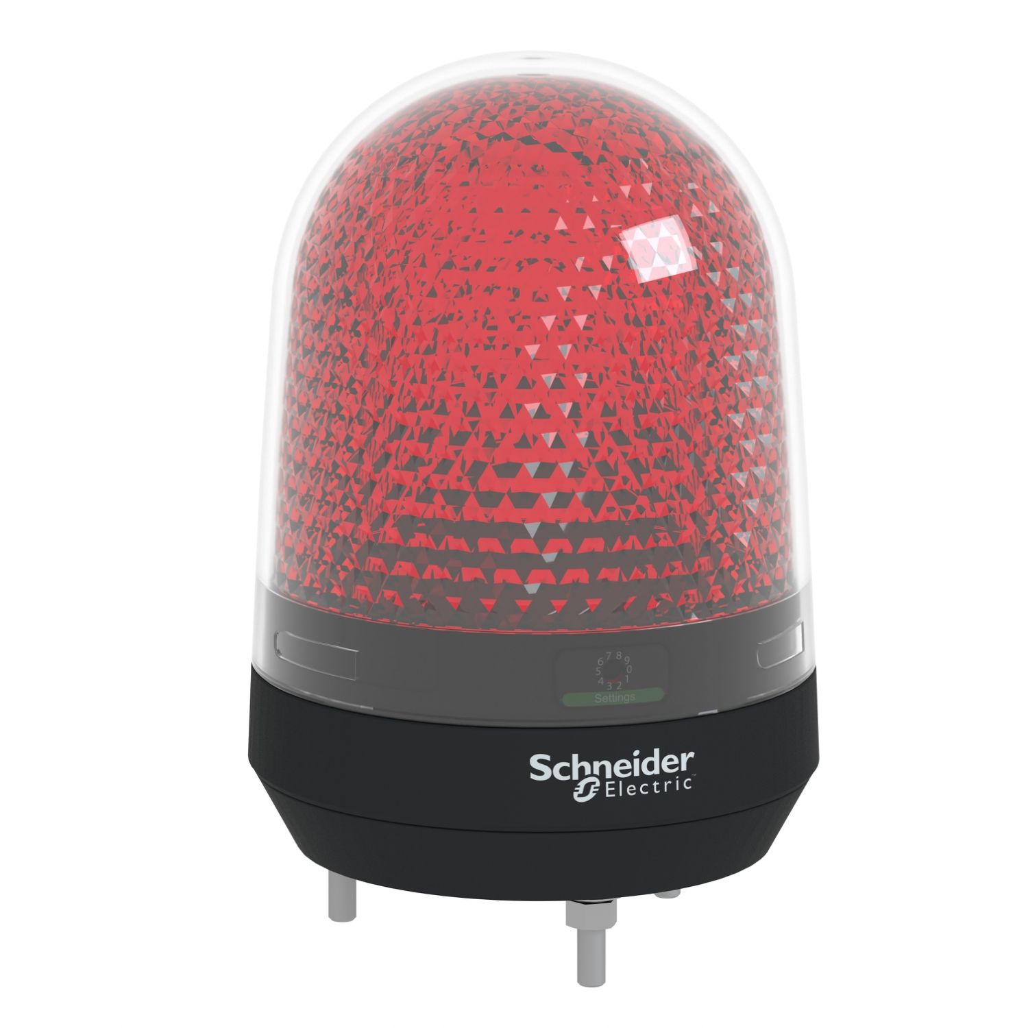 Picture of Illuminated beacon without buzzer, Harmony XVR, red, 100mm, integral LED, 48V DC