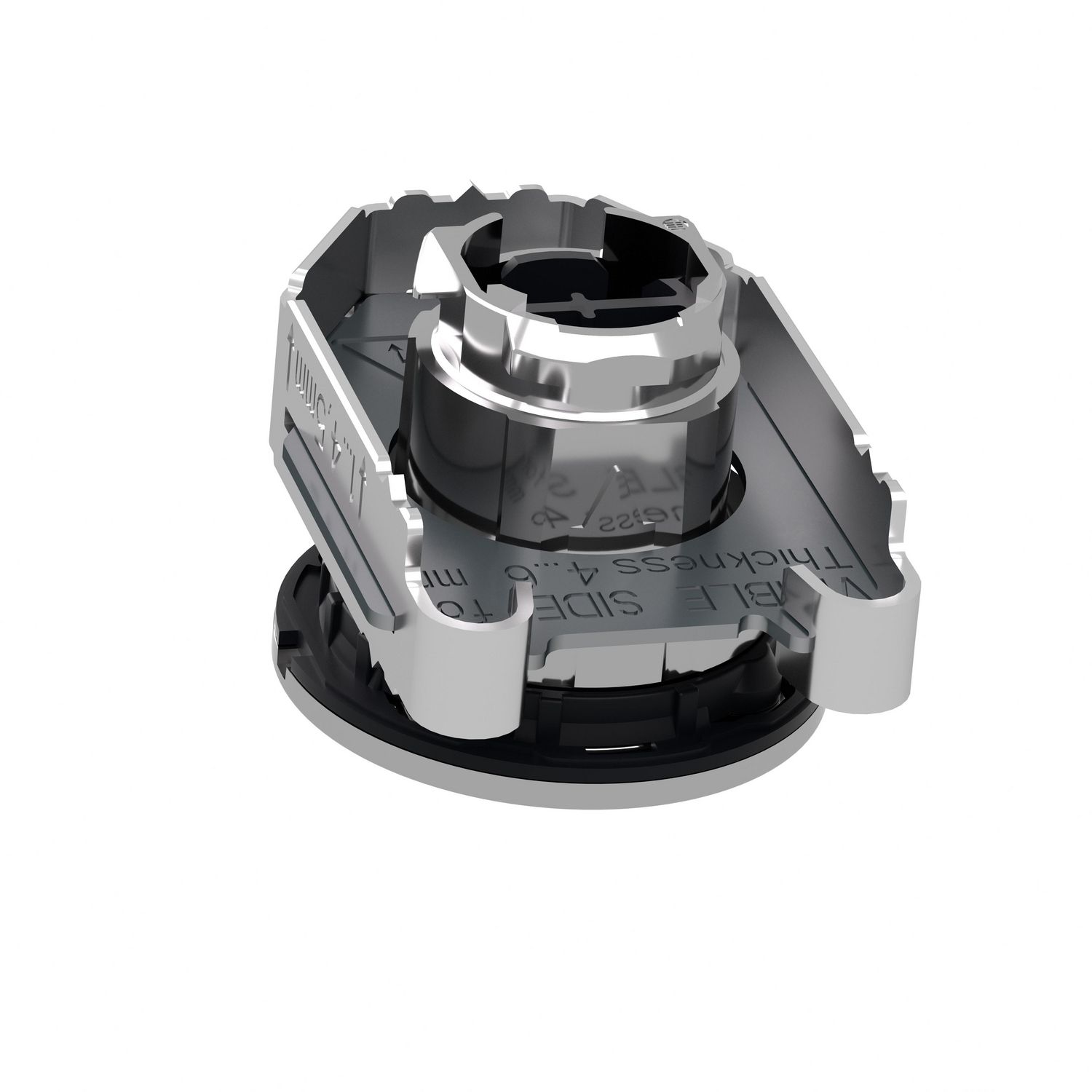 Picture of Head for non illuminated push button, Harmony XB4, flush mounted yellow projecting pushbutton push