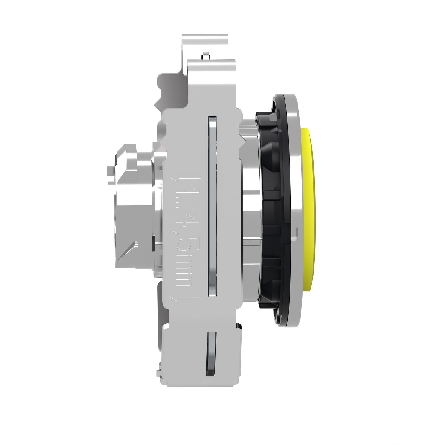 Picture of Head for non illuminated push button, Harmony XB4, flush mounted yellow projecting pushbutton push
