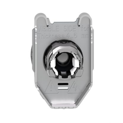 Picture of Head for illuminated selector switch, Harmony XB4, metal, blue handle, 30mm, universal LED, 3 positions, to center