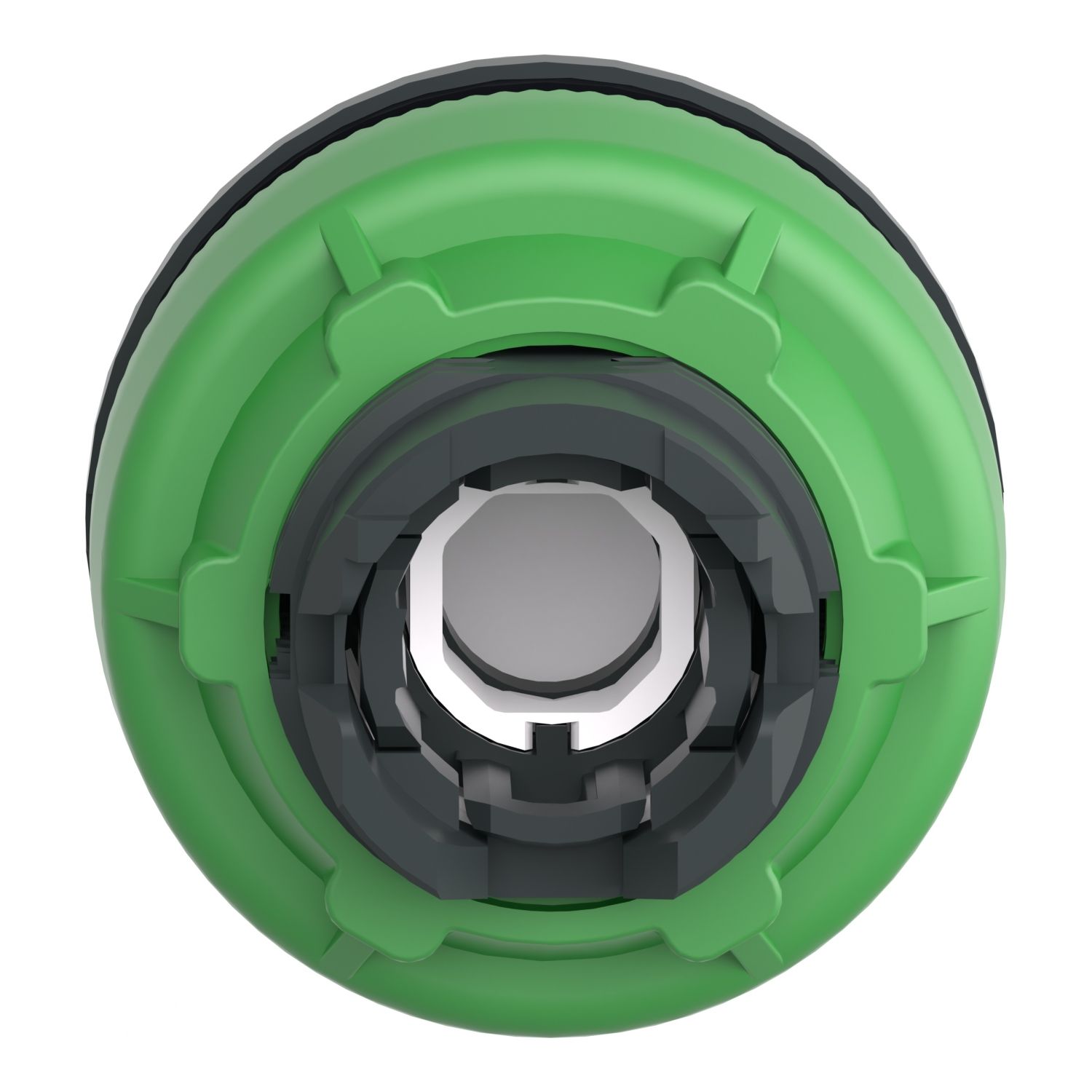 Picture of Head for illuminated push button, Harmony XB5, antimicrobial, plastic, red flush mounted, 30mm, universal LED,