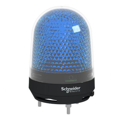 Picture of Illuminated beacon with buzzer, Harmony XVR, blue, 100mm, 70...90dB, integral LED, 12...24V DC