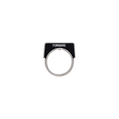 Picture of Legend, Harmony 9001K, Harmony 9001SK, 30mm, aluminium, black with silver letters, 40x43mm, marking FORWARD