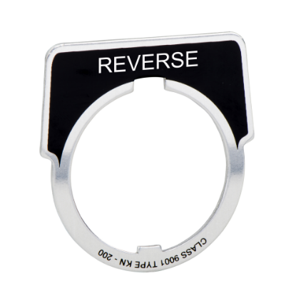 Picture of Legend, Harmony 9001K, Harmony 9001SK, 30mm, aluminium, black with silver letters, 40x43mm, marking REVERSE