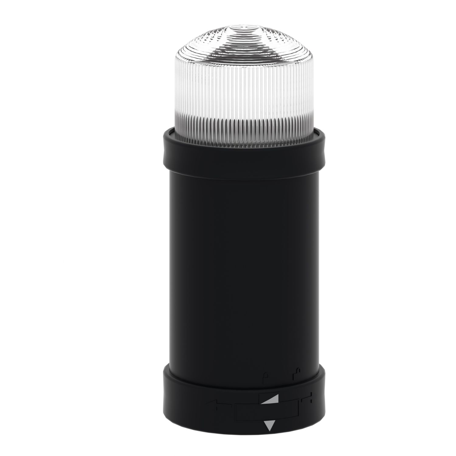 Picture of Indicator bank, Harmony XVB, illuminated unit, plastic, clear, 70mm, integral flash discharge tube, 5joule, 230V AC