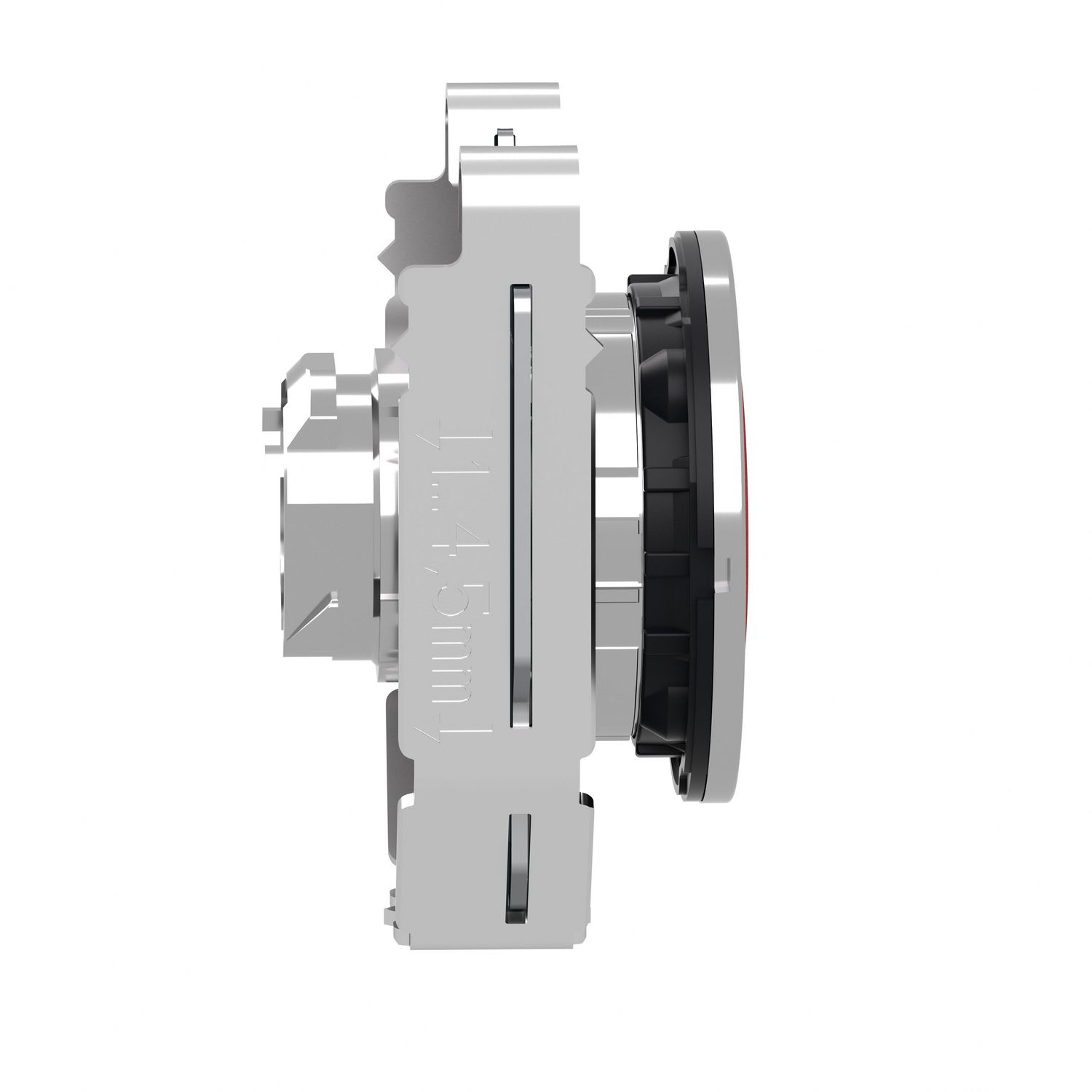 Picture of Head for non illuminated push button, Harmony XB4, flush mounted red flush caps pushbutton white marked "O"