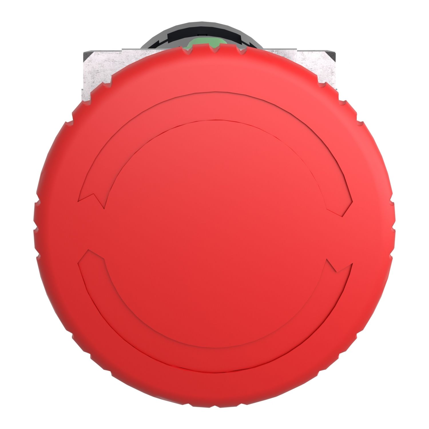 Picture of Emergency switching off monolithic push button, Harmony XB7, 22mm, red mushroom head 40mm, turn to release, 1NO + 1NC