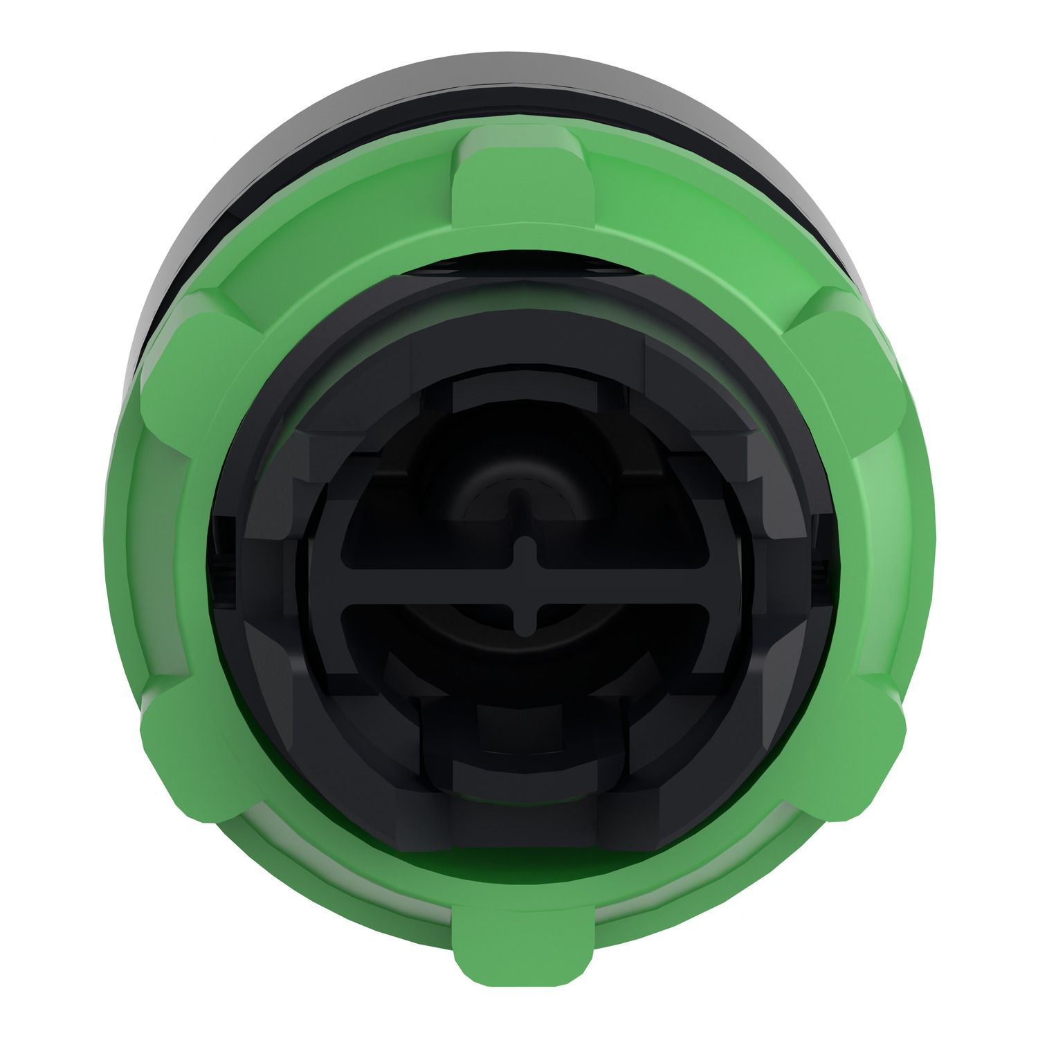Picture of Head for non illuminated push button, Harmony XB5, plastic, flush, red, 22mm, push push, unmarked