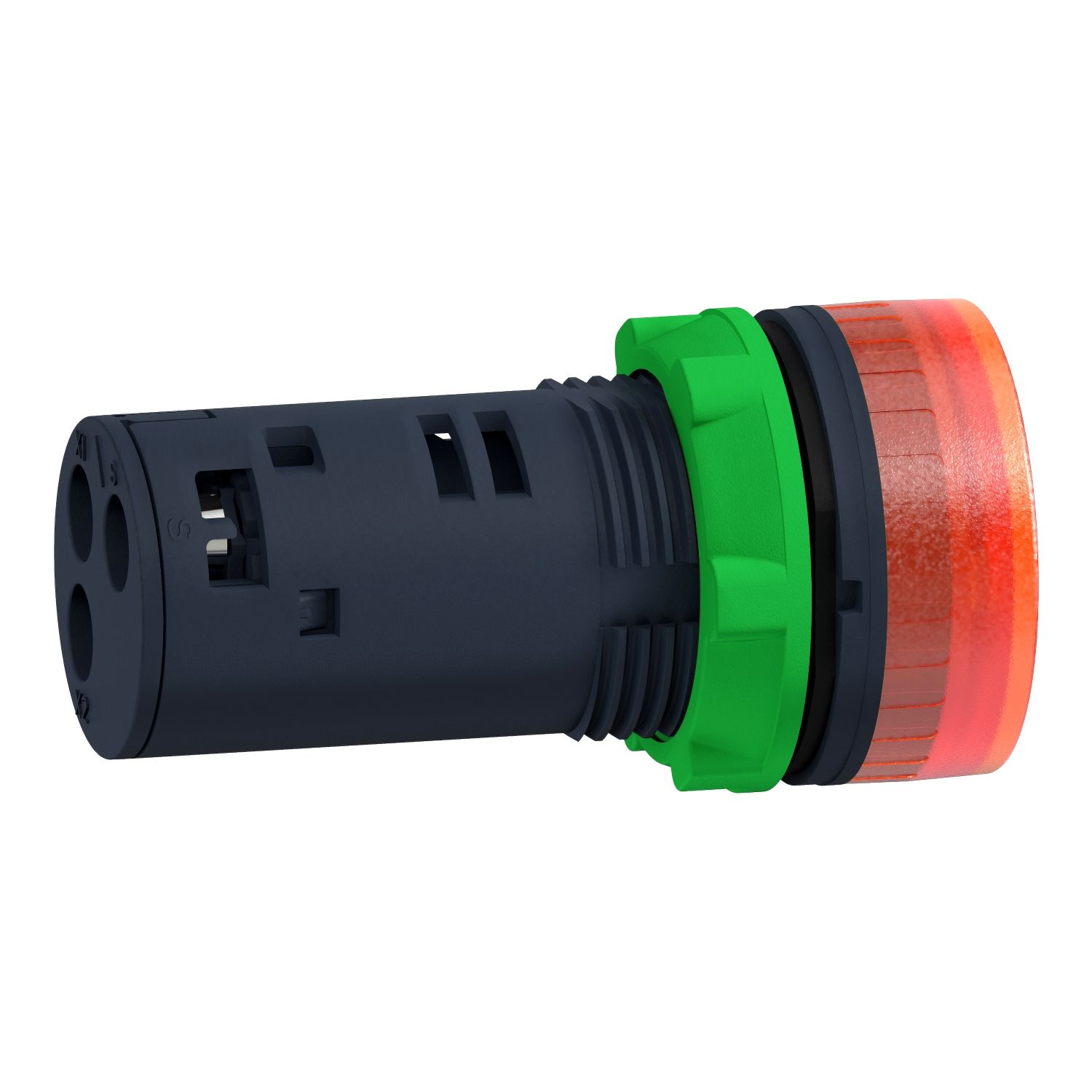 Picture of Annunciator, Harmony XB5, Illuminated buzzer, plastic, red, 22mm, continuous or intermittent tone, 110...120V AC DC