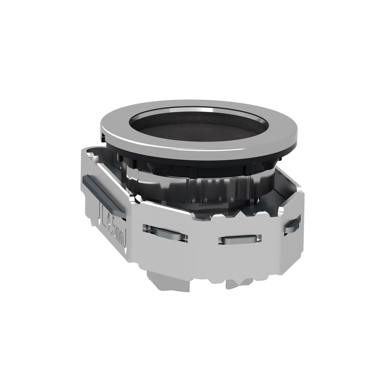 Picture of Head for non illuminated push button, Harmony XB4, flush mounted black pushbutton recessed