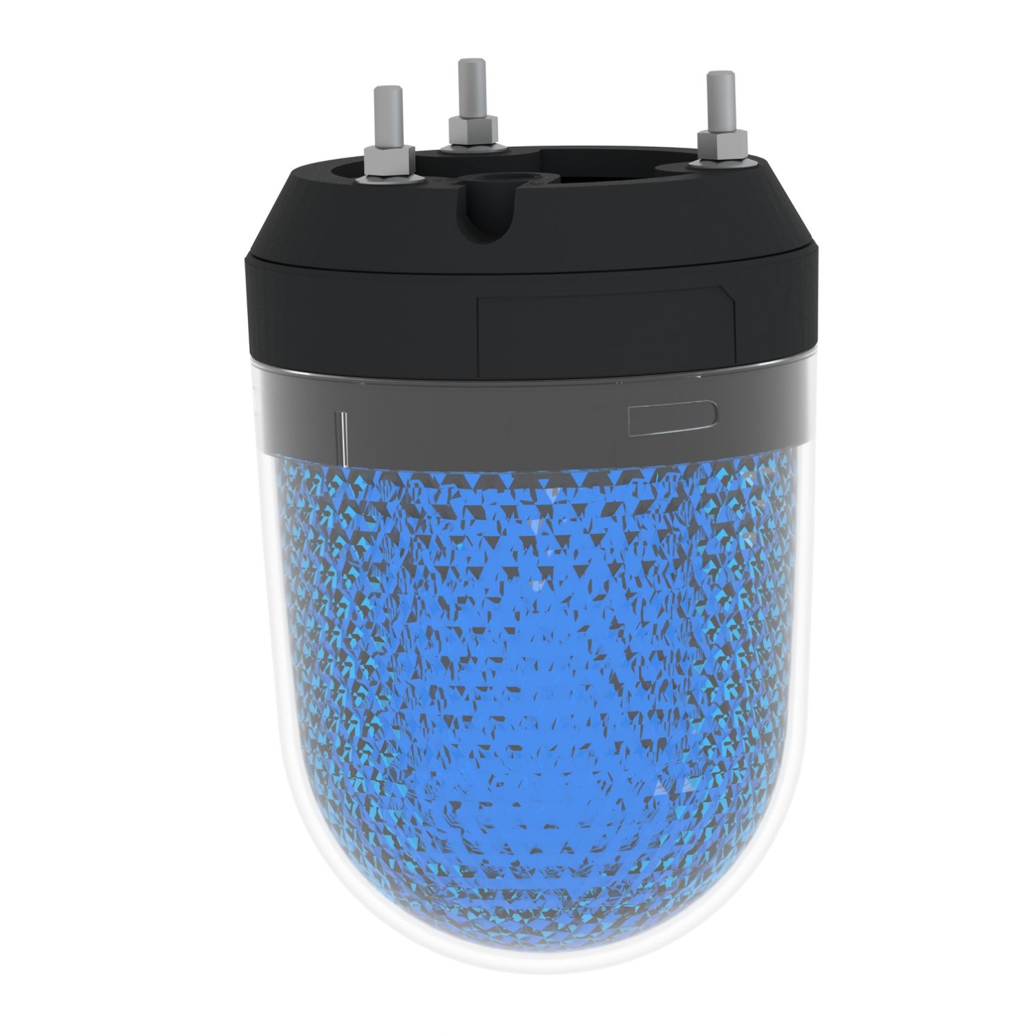 Picture of Illuminated beacon without buzzer, Harmony XVR, blue, 100mm, integral LED, 48V DC