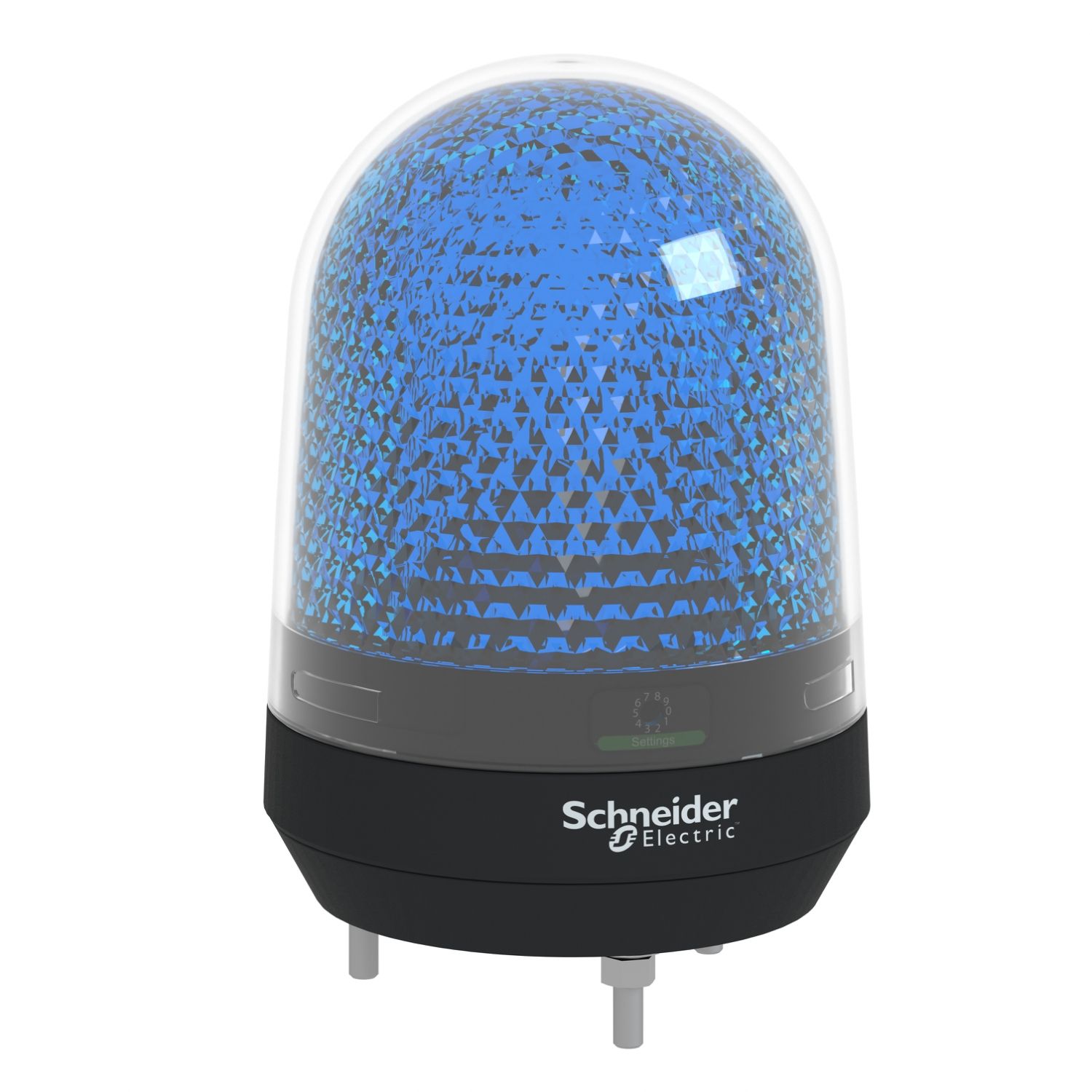 Picture of Illuminated beacon without buzzer, Harmony XVR, blue, 100mm, integral LED, 48V DC