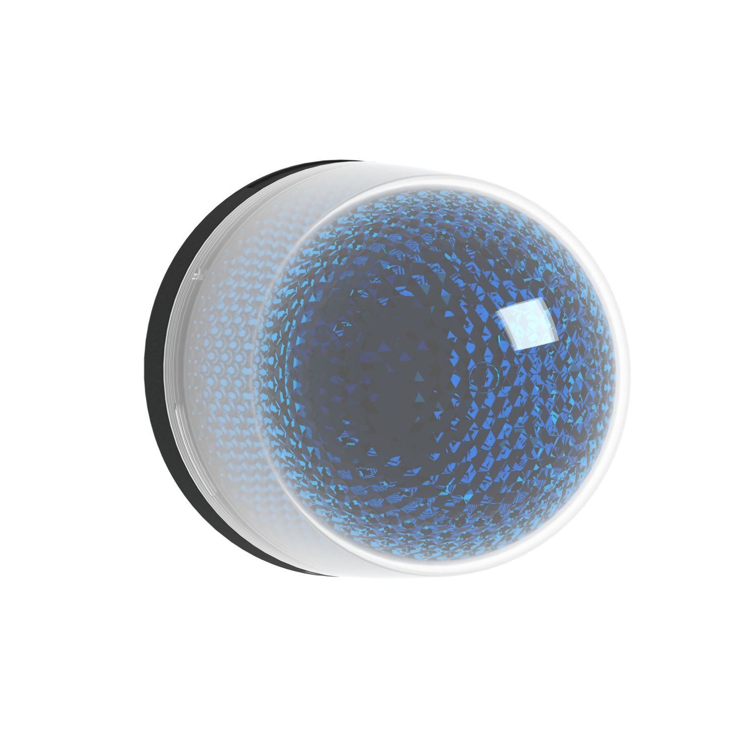 Picture of Illuminated beacon without buzzer, Harmony XVR, blue, 100mm, integral LED, 48V DC