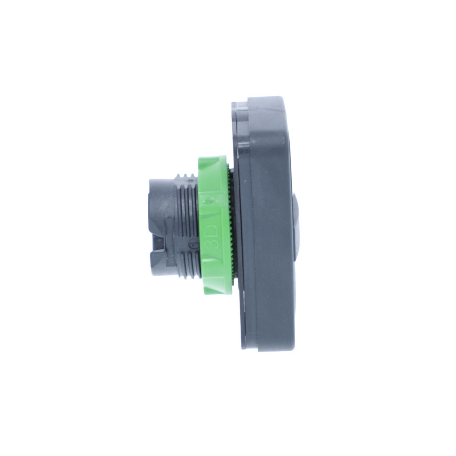 Picture of Head for double headed push button, Harmony XB5, plastic, 22mm, 1 white flush marked I + 1 black flush marked O