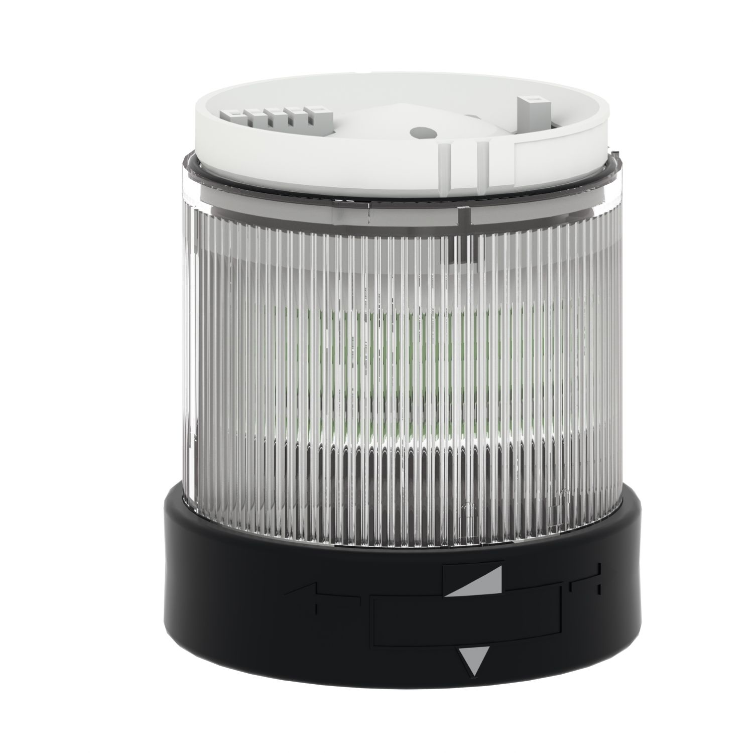 Picture of Indicator bank, Harmony XVB, illuminated unit, plastic, clear, 70mm, flashing, integral LED, 24V AC/DC