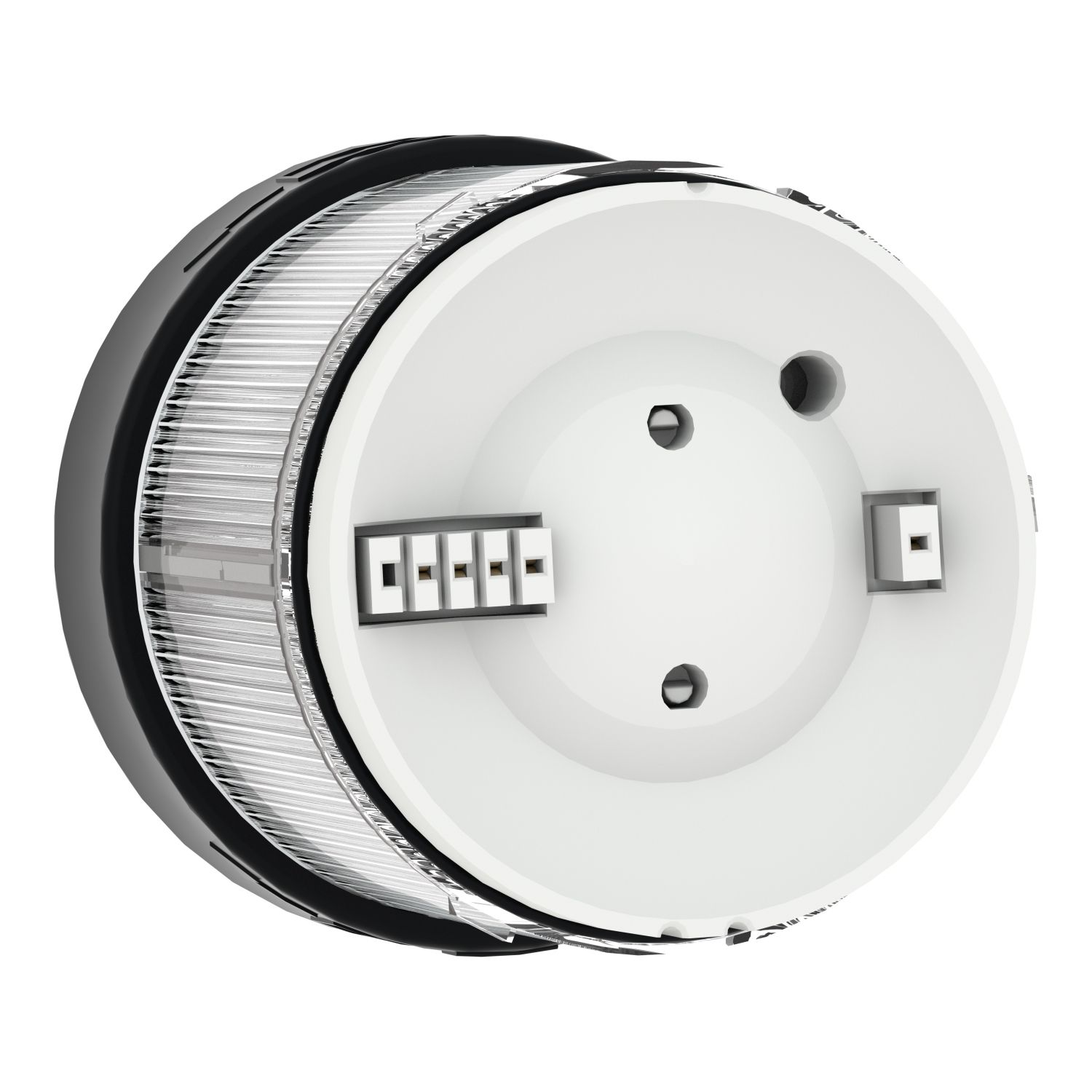 Picture of Indicator bank, Harmony XVB, illuminated unit, plastic, clear, 70mm, flashing, integral LED, 24V AC/DC