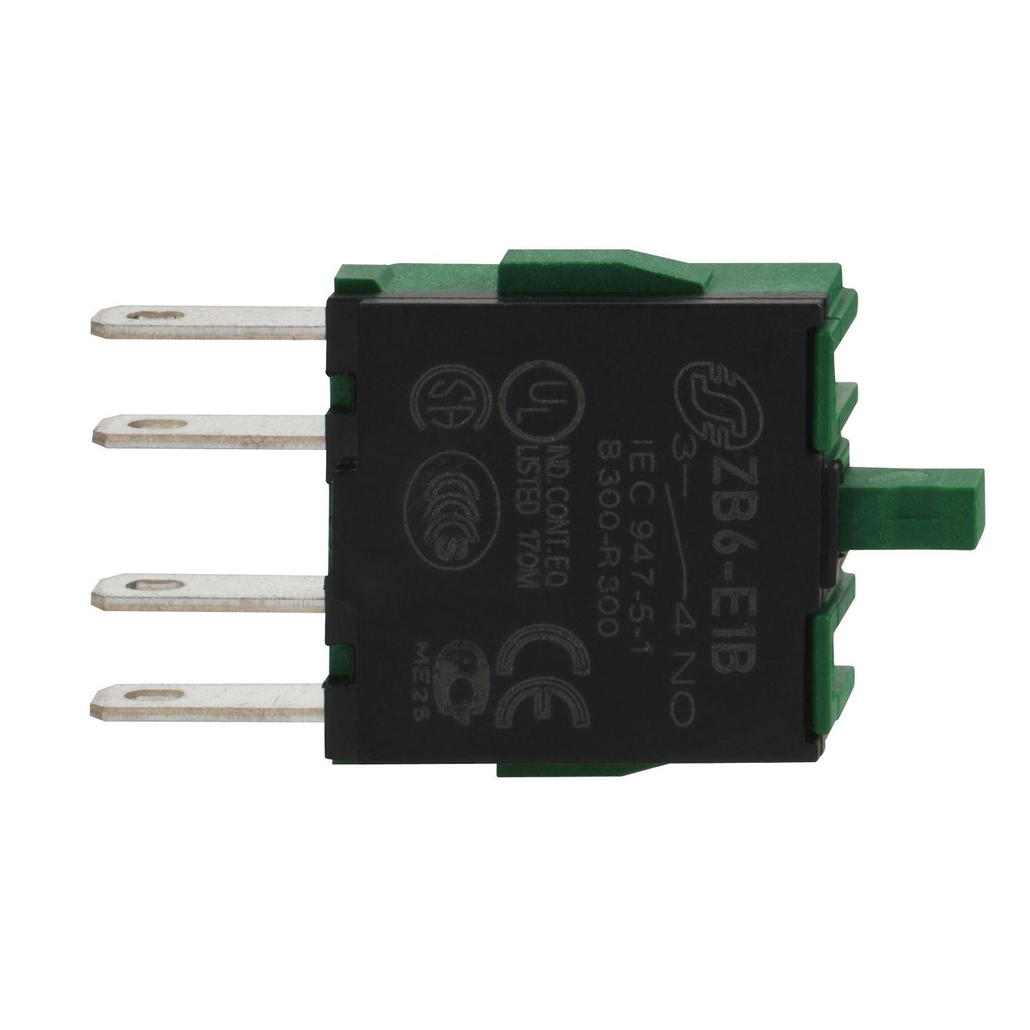 Picture of Contact block, Harmony XB6, single contact, for head 16mm, silver alloy, faston connector, 1NO