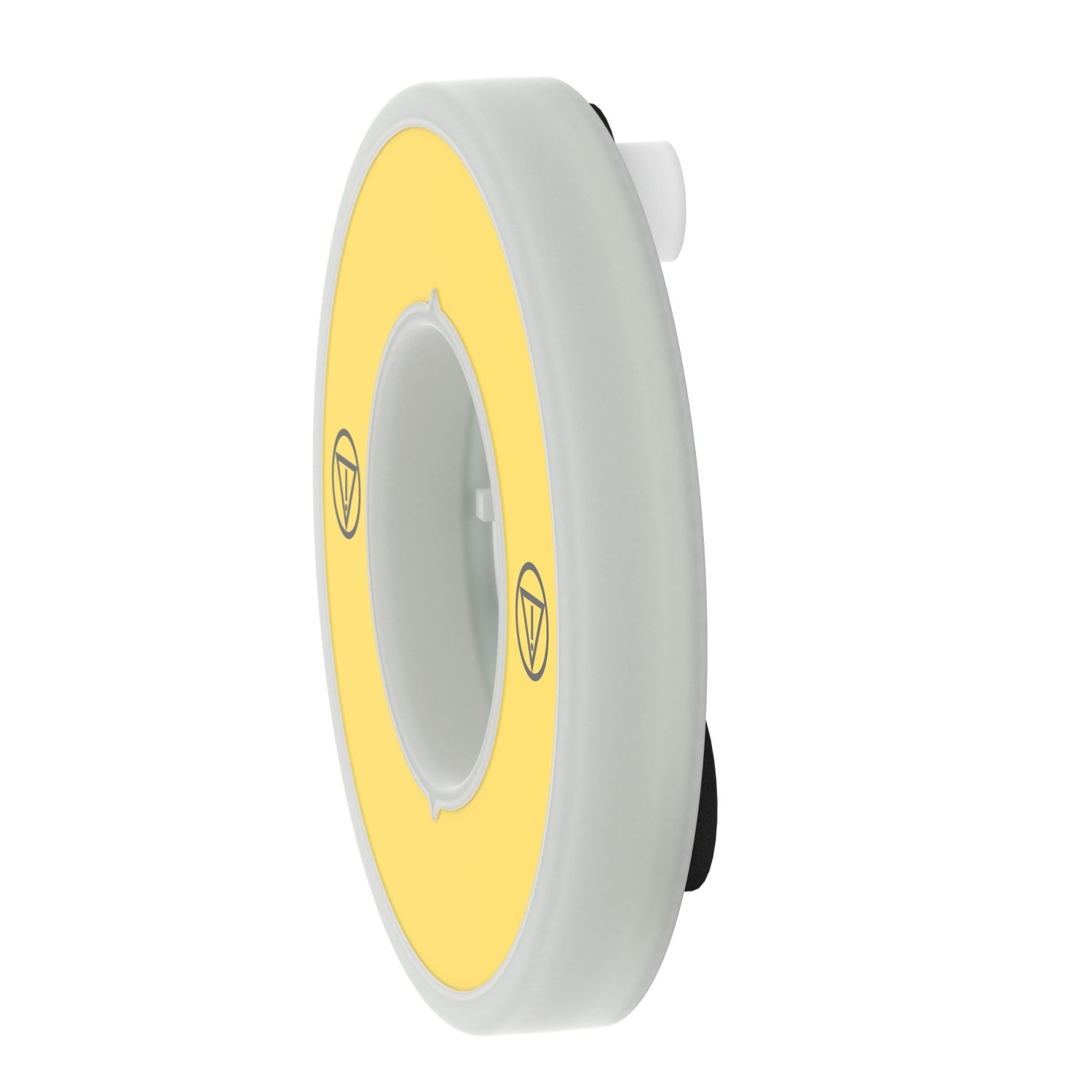 Picture of Illuminated unmarked legend ring, Harmony XB5, 60mm, plastic, yellow, white or red integral LED, 24V AC DC
